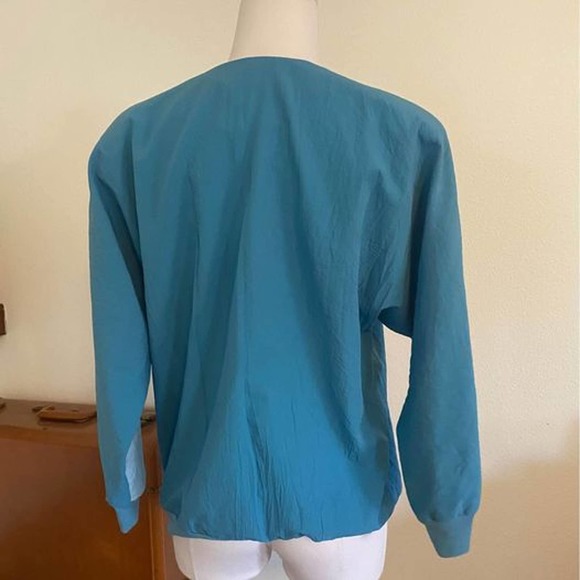 Vintage 1980s GW División of Graff Blue Lightening Windbreaker Pullover jacket - Picture 4 of 7